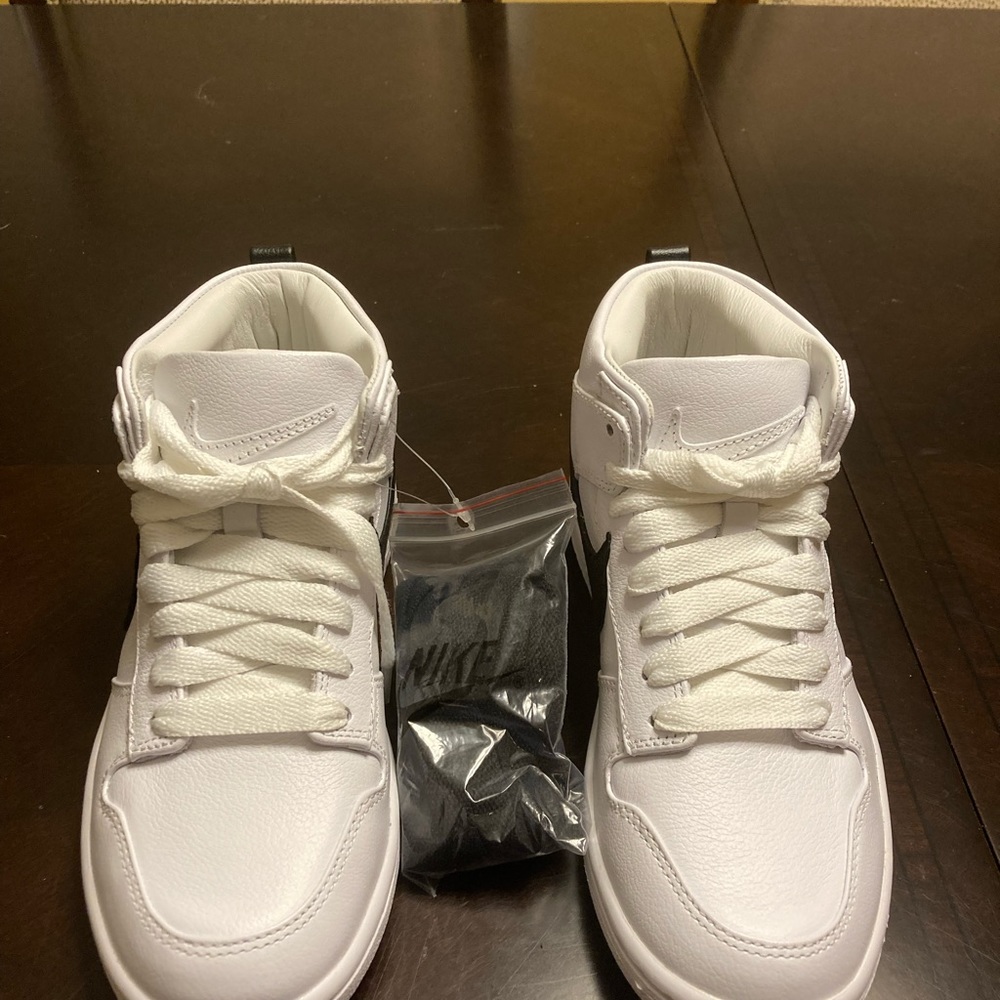 Nike White and Black High-Top Sneakers - Picture 7 of 13